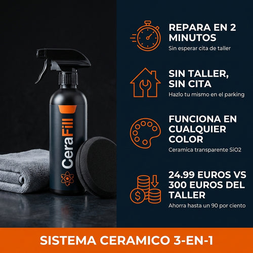 CeraFill 3-en-1 — Kit Reparador de Arañazos