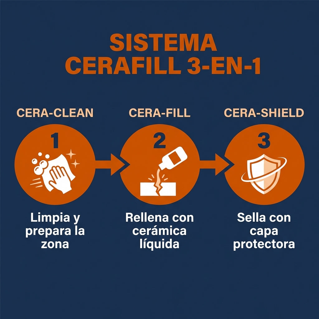 CeraFill 3-en-1 — Kit Reparador de Arañazos