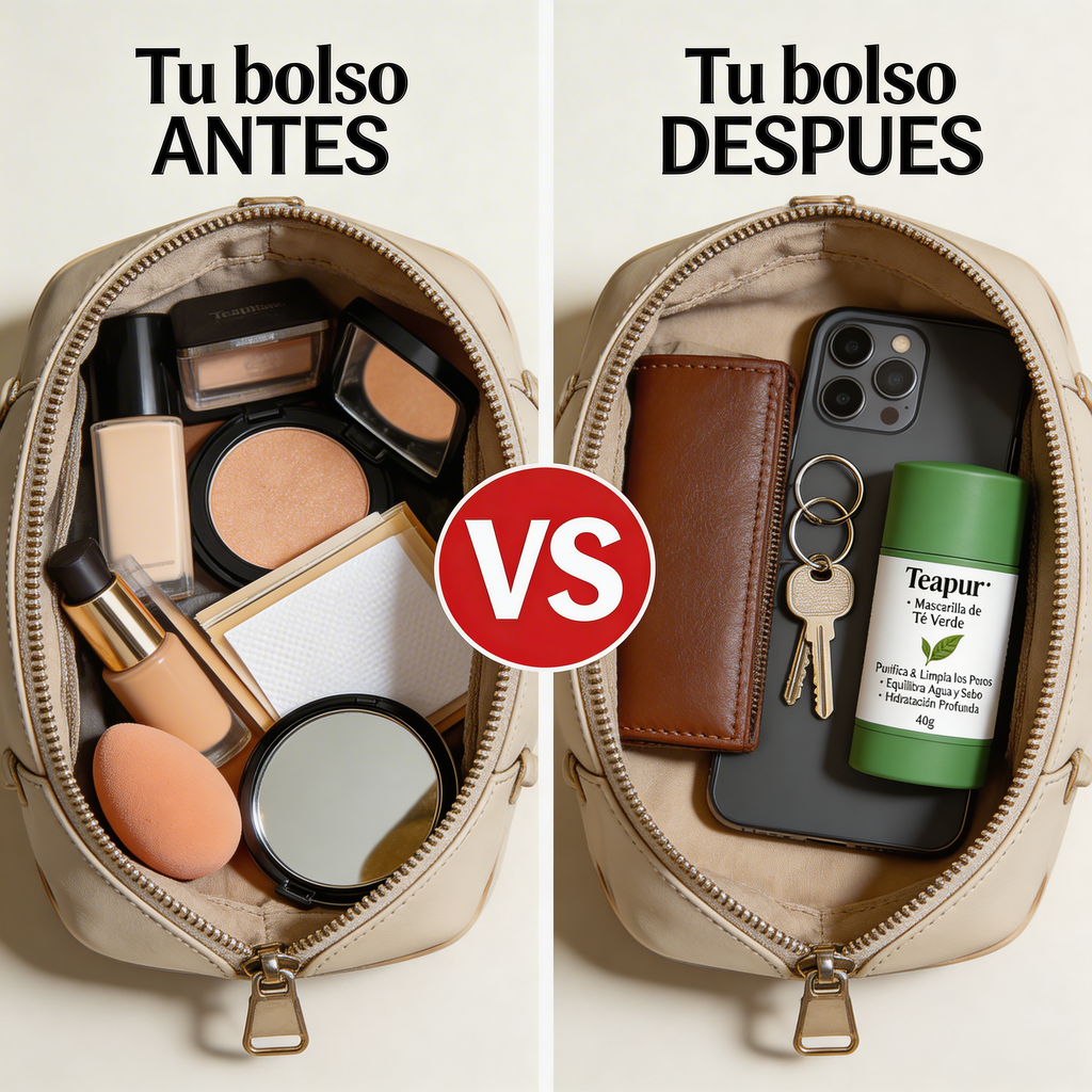 Tu bolso antes vs despues con TEAPUR